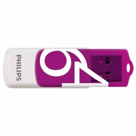 Флеш-диск 64GB PHILIPS VIVID, разъем USB 2.0, фиолетовый, FM64FD05P/97