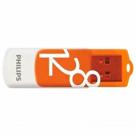 Флеш-диск 128GB PHILIPS VIVID, разъем USB 2.0, желтый, FM12FD05B/97