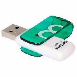 Флеш-диск 8GB PHILIPS VIVID, разъем USB 3.0,зеленый, FM08FD00B/97