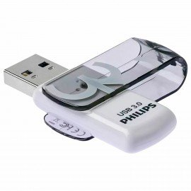 Флеш-диск 32GB PHILIPS VIVID, разъем USB 3.0, черный, FM32FD00B/97