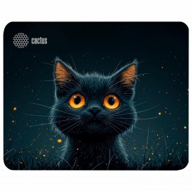 Коврик для мыши CACTUS Black Cat 250x200x3мм, CS-MP-D09S