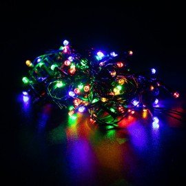 Электрогирлянда-нить комнатная "Стандарт" 10м,100LED, мультицветная, 220V, контроллер, ЗОЛОТАЯ СКАЗКА, 591357