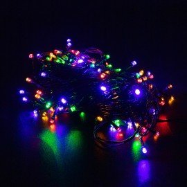 Электрогирлянда-нить комнатная "Стандарт" 20м, 200LED, мультицветная, 220V, контроллер, ЗОЛОТАЯ СКАЗКА, 591358