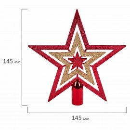 Шары новогодние ёлочные "Red & Gold Luxury" 70 предметов, красный/золото, ЗОЛОТАЯ СКАЗКА, 591714