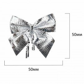 Украшение ёлочное "Бантики" НАБОР 36шт (3 цвета по 12шт), 5x5см, ЗОЛОТАЯ СКАЗКА, 592152