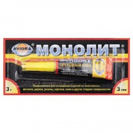 Клей моментальный МОНОЛИТ, 3 г, отрывная мультикарта, 403-001