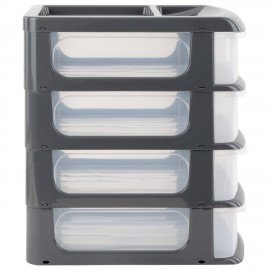 Бокс универсальный большой, 4 выдвижные секции, 37,6х25х35,5 см, М2768