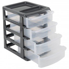 Бокс универсальный большой, 4 выдвижные секции, 37,6х25х35,5 см, М2768
