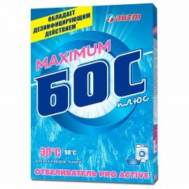 Средство для отбеливания и чистки тканей 600 г, БОС плюс "Maximum", порошок