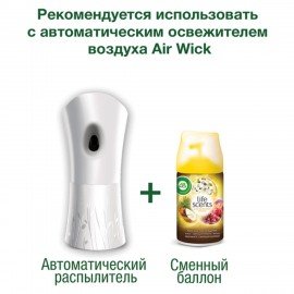 Сменный баллон 250 мл, AIRWICK Life Scents "Истинное наслаждение", для автоматических освежителей, универсальный, 3007662