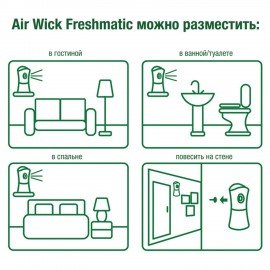 Сменный баллон 250 мл, AIRWICK Life Scents "Истинное наслаждение", для автоматических освежителей, универсальный, 3007662