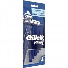 Бритвы одноразовые КОМПЛЕКТ 5 шт., GILLETTE (Жиллет) BLUE 2, для мужчин