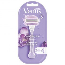 Бритва GILLETTE VENUS (Жиллет Винес) "Breeze" с 2 сменными кассетами, для женщин