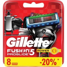 Сменные кассеты для бритья 8 шт., GILLETTE (Жиллет) "Fusion ProGlide Power", для мужчин