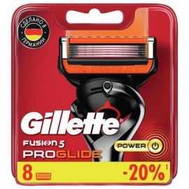 Сменные кассеты для бритья 8 шт., GILLETTE (Жиллет) "Fusion ProGlide Power", для мужчин