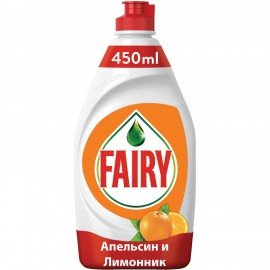 Средство для мытья посуды, 450 мл, FAIRY (Фейри) "Апельсин и лимонник"