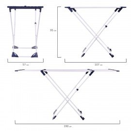 Сушилка напольная для белья раскладная, 3 сушильные зоны, 20 метров, LAIMA HOME, 607808