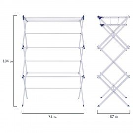 Сушилка напольная для белья раскладная и раздвижная, 8 метров, LAIMA HOME, 607809
