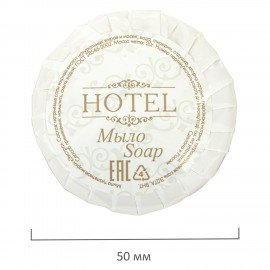 Мыло одноразовое 20 г, КОМПЛЕКТ 300 шт., HOTEL, саше, гофра, 2000117