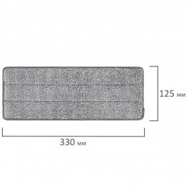 Насадки МОП для швабры (кармашки c 2-х сторон) КОМПЛЕКТ 6 шт., микрофибра, 33х12,5см, LAIMA, 608144