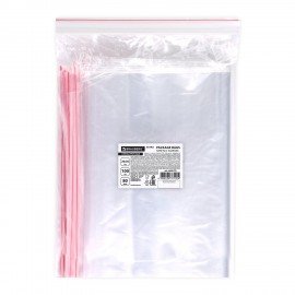 Пакеты ZIP LOCK "зиплок" ОЧЕНЬ ПРОЧНЫЕ, комплект 100 шт., 200х300 мм, ПВД 80 мкм, BRAUBERG EXTRA, 608179