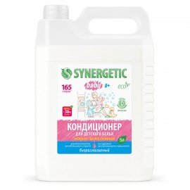 Кондиционер-ополаскиватель для детского белья 5 л, SYNERGETIC "Нежное прикосновение", 110502