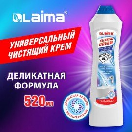 Чистящее средство универсальное крем 520мл LAIMA "White fresh", 608659