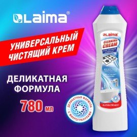 Чистящее средство универсальное крем 780мл LAIMA "White fresh", 608661