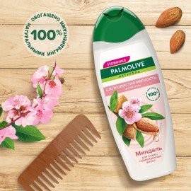 Шампунь 450 мл PALMOLIVE НАТУРЭЛЬ "Миндаль", для сухих, поврежденных волос, 8718951556362