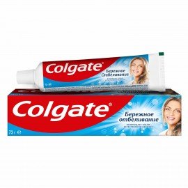 Зубная паста 50 мл COLGATE "Бережное отбеливание", с фторидом и кальцием, 7891024188262