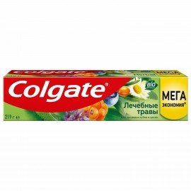 Зубная паста 150 мл COLGATE "Лечебные травы", отбеливающа, сфторидом и кальцием, 7891024133743