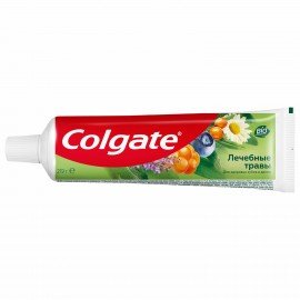 Зубная паста 150 мл COLGATE "Лечебные травы", отбеливающа, сфторидом и кальцием, 7891024133743