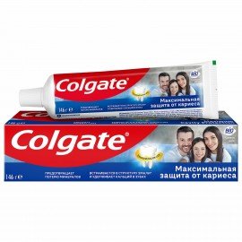 Зубная паста 100 мл COLGATE "Свежая мята", защита от кариеса, с фторидом и кальцием, 7891024149102