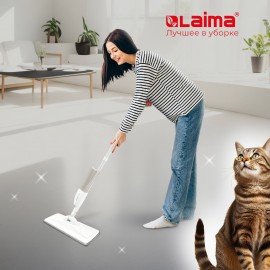 Насадки для швабры UltraSpray из микрофибры с плоским ворсом Plato-Clean 41x14см, 2шт, LAIMA, 609146