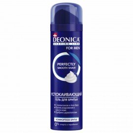 Гель для бритья 200 мл, DEONICA FOR MEN "Комфортное бритье", 4600104035579