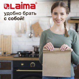 Крафт-пакет бумажный 18х12х29см КОМПЛЕКТ 100 шт. плотность 90г/м2, LAIMA ECO CRAFT, 609683