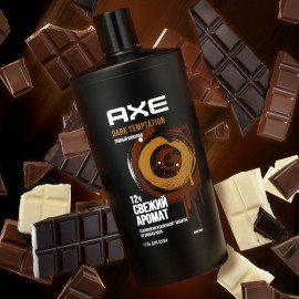 Гель для душа 610мл AXE DARK TEMPTATION, защита от запаха пота, ш/к 99184