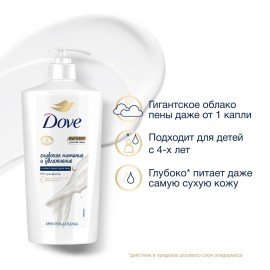 Крем-гель для душа 610мл DOVE "Глубокое питание и увлажнение", ш/к 03750