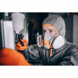 Полумаска фильтрующая Jeta Safety 6500, мягкий силиконовый материал, без фильтров, размер М, 6500-M