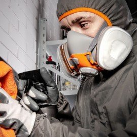 Полумаска фильтрующая Jeta Safety 6500, мягкий силиконовый материал, без фильтров, размер L, 6500-L