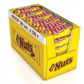 Шоколадный батончик NUTS, 50 г, 12266035