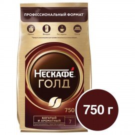 Кофе молотый в растворимом NESCAFE "Gold" 750 г, сублимированный, 12348310