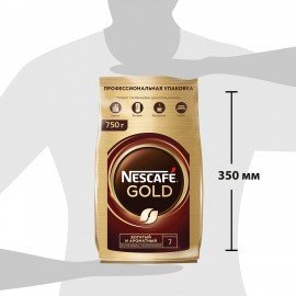 Кофе молотый в растворимом NESCAFE "Gold" 750 г, сублимированный, 12348310