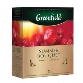 Чай GREENFIELD "Summer Bouquet" фруктовый, 100 пакетиков в конвертах по 2 г, 0878-09