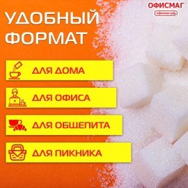 Сахар-рафинад ОФИСМАГ 1 кг (336 кусочков, размер 12х14х15 мм), 620683