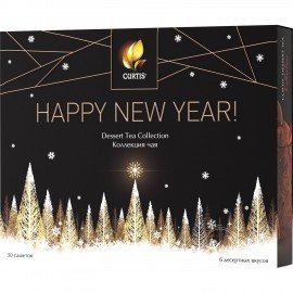 Чай CURTIS "Dessert Tea Collection" ассорти 6 вкусов, НАБОР 30 пакетиков, 100933