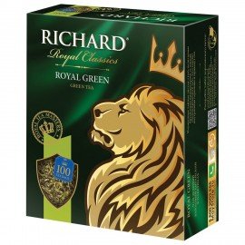 Чай RICHARD "Royal Green" зеленый, 100 пакетиков по 2 г, 610150