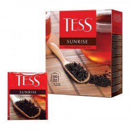 Чай TESS "Sunrise" черный цейлонский, 100 пакетиков в конвертах по 1,8 г,, 0918-09