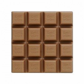 Шоколад RITTER SPORT "Клубника с йогуртом", молочный с начинкой, 100 г, Германия, RU2376