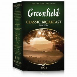 Чай листовой GREENFIELD "Classic Breakfast" черный крупнолистовой 200 г, 0792-10